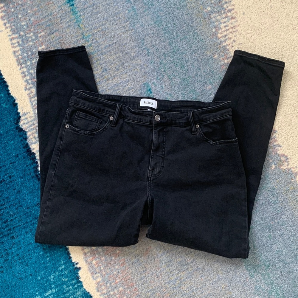 Pistola black skinny jeans size 16 w